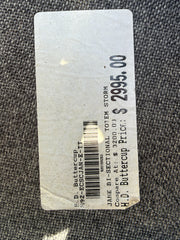 H.D. Buttercup tag identifying Jane Bi-Sectional Totem Storm and historical retail price